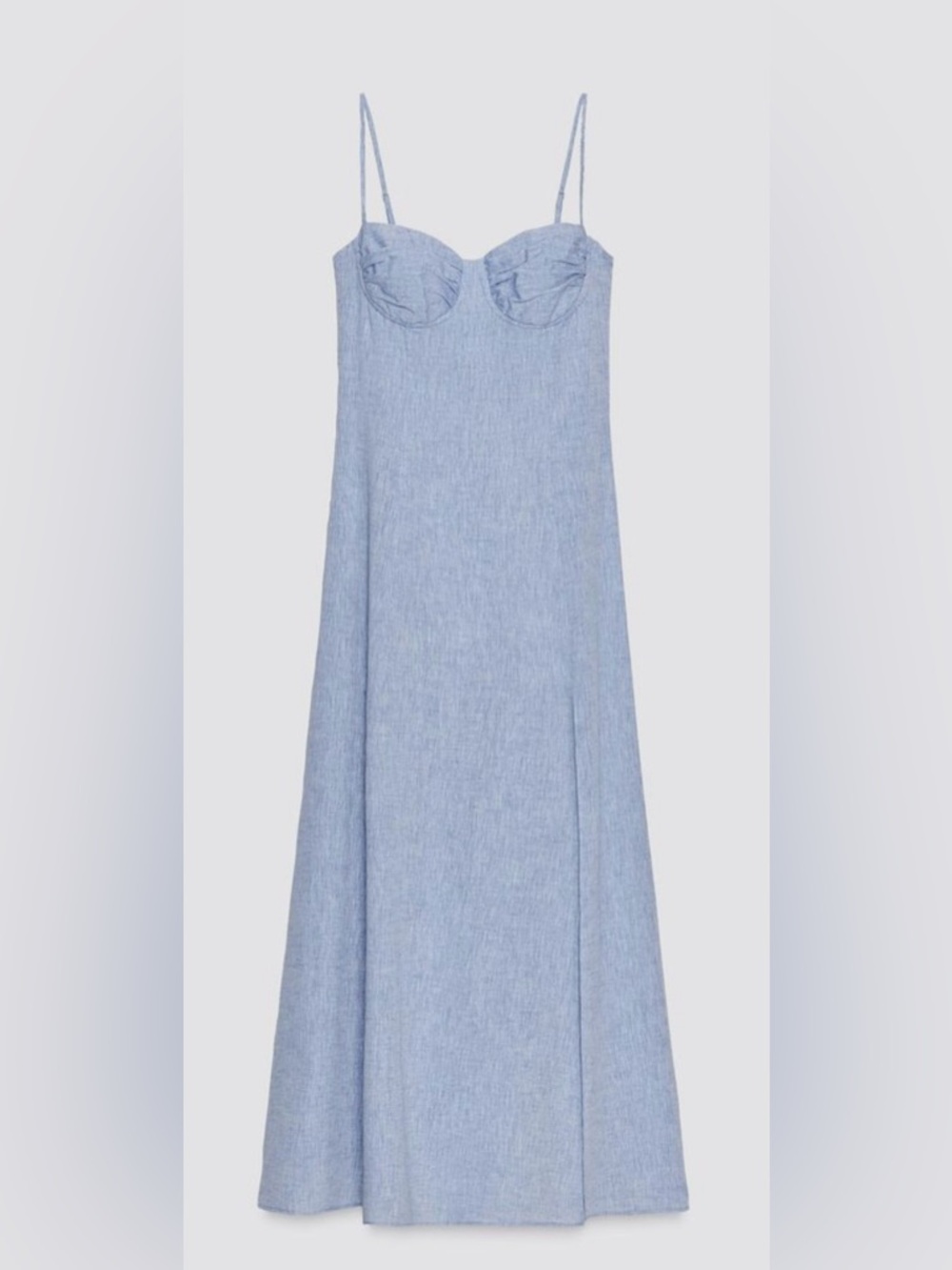 ZARA baby blue Linen Midi Corset Dress L
Viral Summer Staple